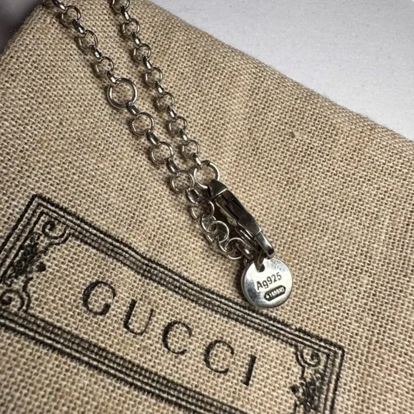 𝙶𝚞𝚌𝚌𝚒 𝚁𝚊𝚛𝚎 𝙱𝚕𝚒𝚗𝚍 𝚏𝚘𝚛 𝙻𝚘𝚟𝚎 𝙱𝚒𝚛𝚍 𝙵𝚕𝚘𝚠𝚎𝚛 𝙴𝚢𝚎 𝚂𝚝𝚎𝚛𝚕𝚒𝚗𝚐 𝚂𝚒𝚕𝚟𝚎𝚛 𝙷𝚎𝚊𝚛𝚝 𝙽𝚎𝚌𝚔𝚕𝚊𝚌𝚎 - Picture 3 of 6